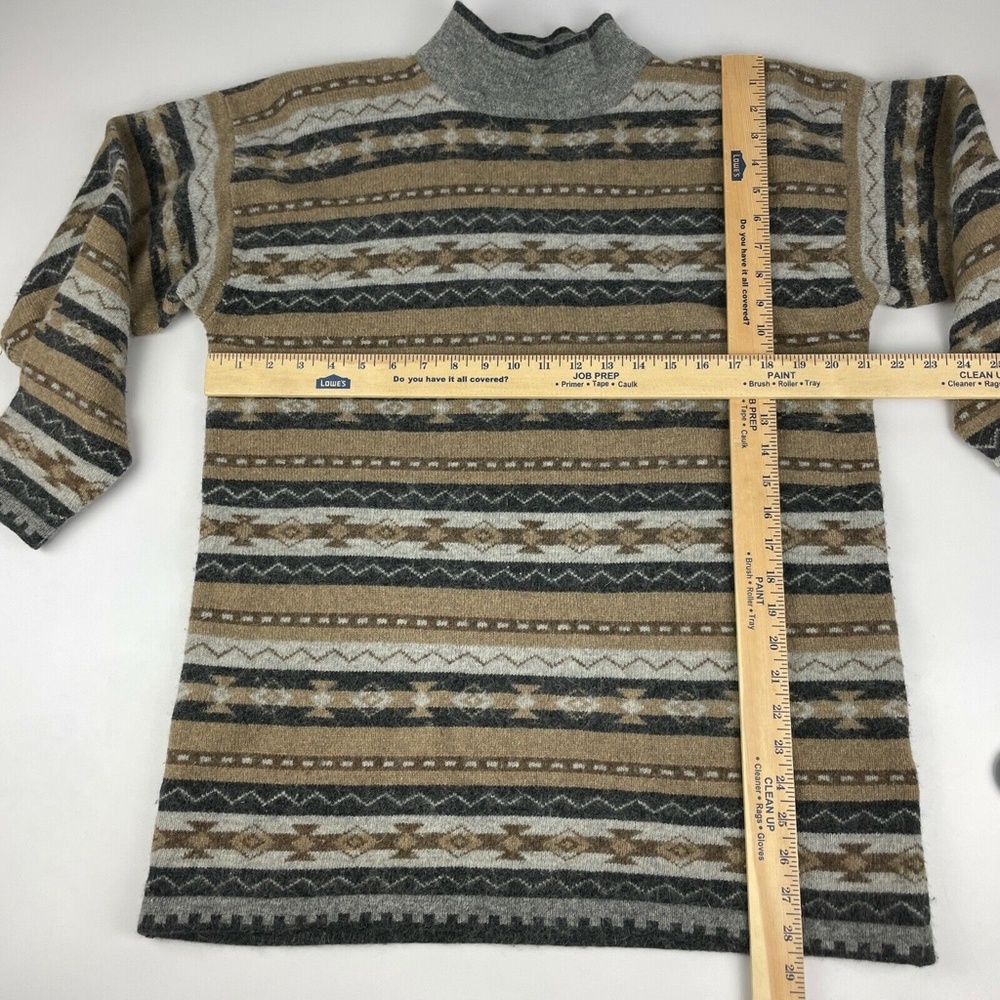 Vintage Summit Hill Women's L Lambswool Angora Mock Neck Sweater - Picture 3 of 5